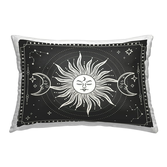 Stupell Industries Astrology Sun & Moon Pattern Decorative Printed Throw Pillow Design by JJ Design House LLC.