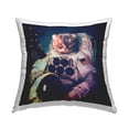 thumbnail image 1 of Stupell Industries Astronaut Cat Portrait Square Decorative Printed Throw Pillow Design By Neo Mechanica, 18 x 18, 1 of 6