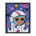 thumbnail image 1 of Stupell Industries Astronaut Gal in Space Astrology & Stars Painting Black Floater Framed Canvas Art Print Wall Art, 25 x 31, 1 of 10