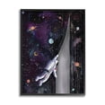 thumbnail image 1 of Stupell Industries Astronaut Opening Galaxy Surreal Universe Planets Stars Framed Wall Art, 24 x 30, Design by Rachel Nieman, 1 of 5