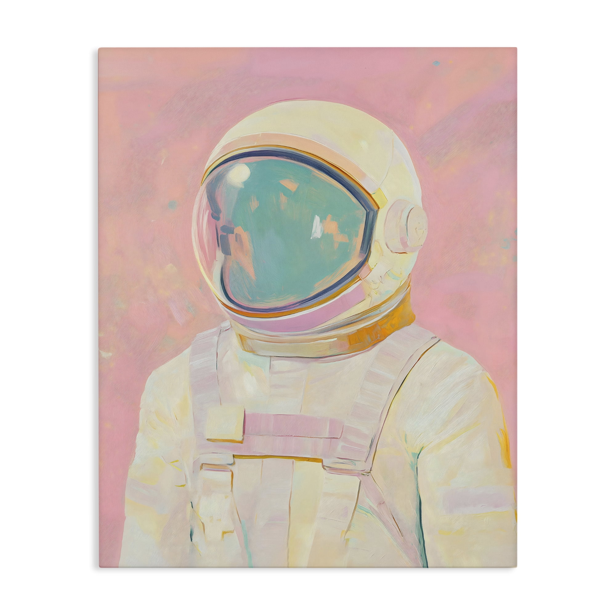Stupell Industries Astronaut Portrait in Pink Dream Canvas Wall Art, design by The Prints Vibe