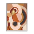 thumbnail image 1 of Stupell Industries Asymmetric Abstract Circles Pink Brown Design Design by Grace Popp, 1 of 7