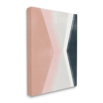 Stupell Industries Asymmetrical Angles Mirrored Pink Blue Shape Abstraction Canvas Wall Art, 30 x 40, Design by June Erica Vess