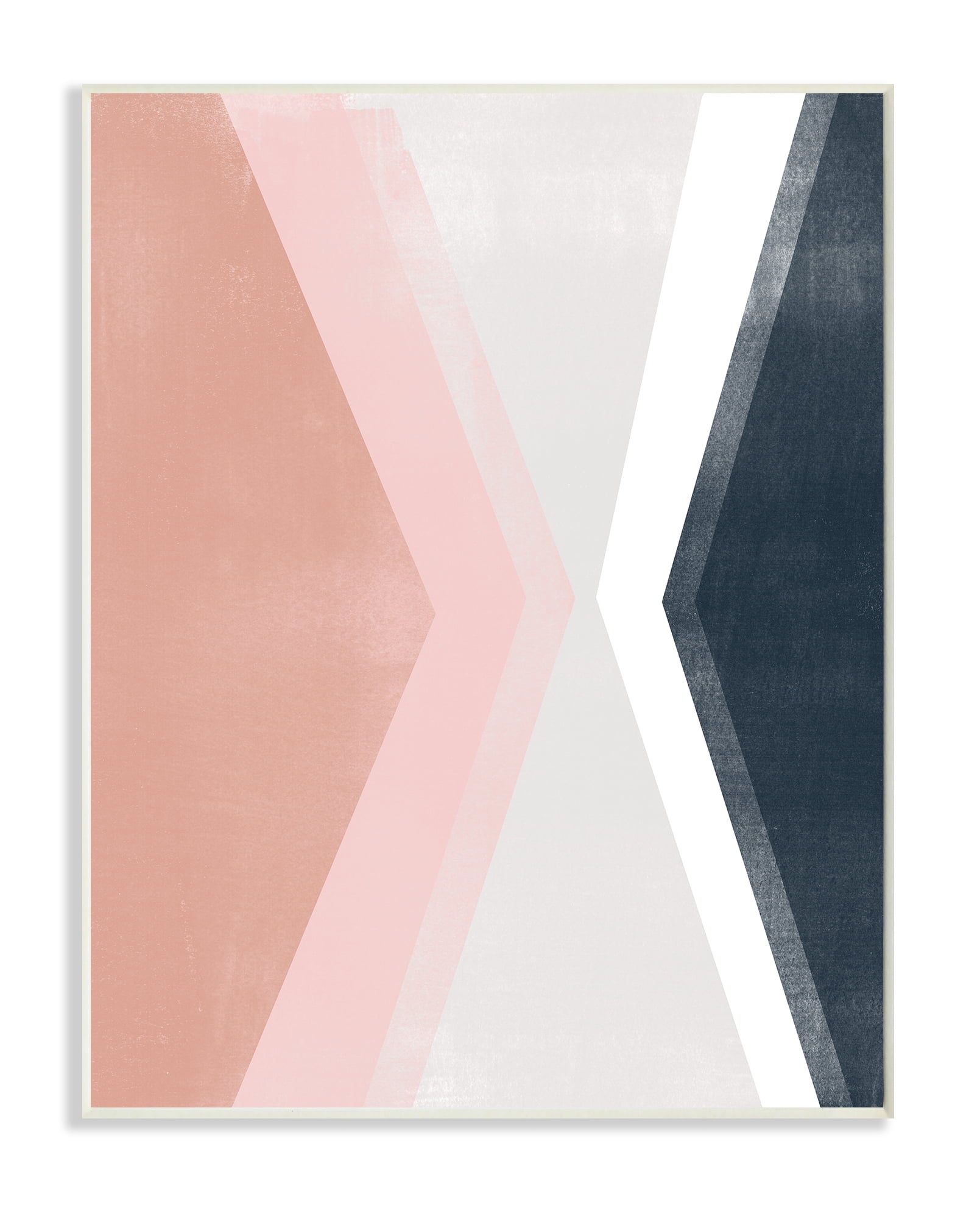 Stupell Industries Asymmetrical Angles Mirrored Pink Blue Shape Abstraction Wall Plaque, 10 x 15, Design by June Erica Vess