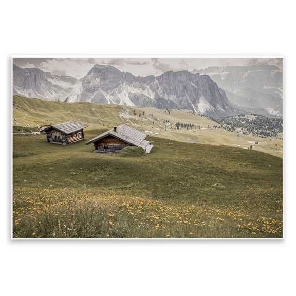Stupell Industries At The Foot Of Mountains Landscape & Nature Photography Unframed Art Print Wall Art, 19 x 13