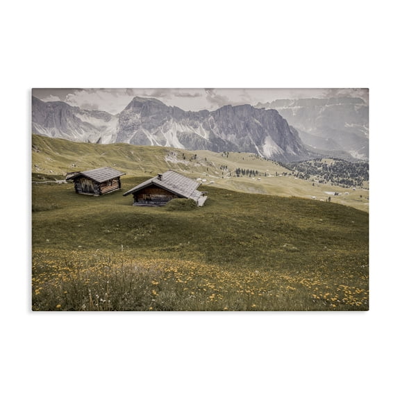 Stupell Industries At The Foot Of Mountains Landscape & Nature Photography Wrapped Canvas Canvas Art Print Wall Art, 45 x 30