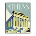 thumbnail image 1 of Stupell Industries Modern Athens City Landmark Black Framed Giclee Art, 11 x 14, by Lil' Rue, 1 of 8