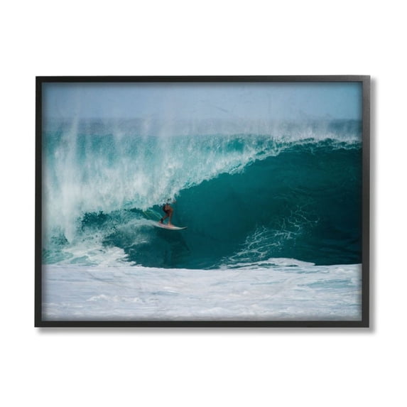 Stupell Industries Athlete Surfing Large Beach Tubular Wave Design by Unsplash