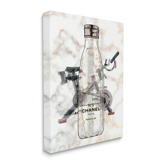 Stupell Industries Athletic Fashion Sports Bottle Exercise Bike Detail Canvas Wall Art, 24 x 30, Design by Ziwei Li