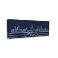 thumbnail image 1 of Stupell Industries Atlanta Georgia Linework City Skyline Deep Blue Canvas Wall Art, 20 x 48, Design by Daphne Polselli, 1 of 6