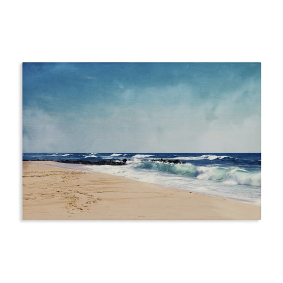 Stupell Industries Atlantic Waves Shoreline Canvas Wall Art, design by Dirk Wüstenhagen