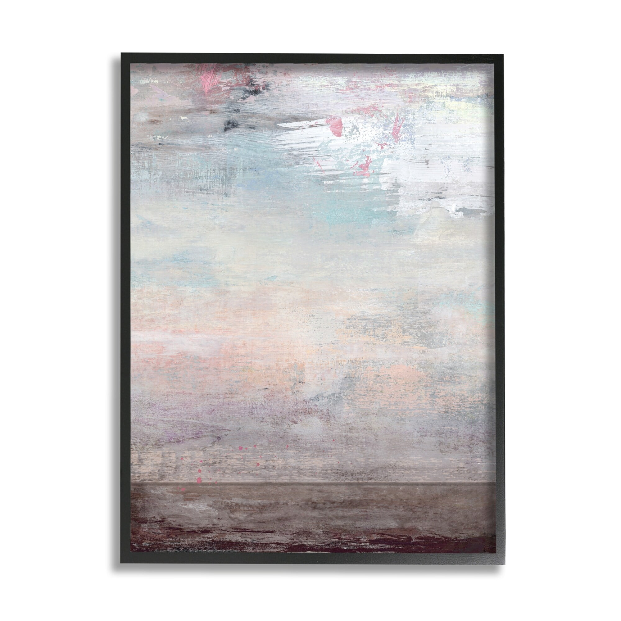 Stupell Industries Atmospheric Purple Sky and Earth Grunge Abstract Paint ,11 x 14, Design by Suzanne Nicoll