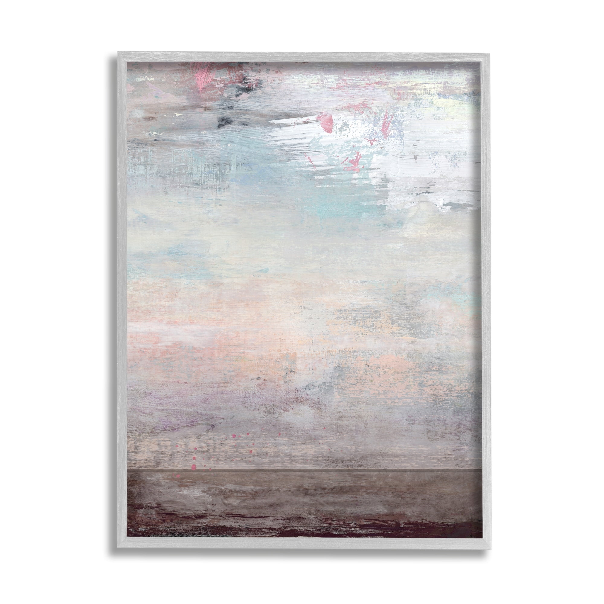 Stupell Industries Atmospheric Purple Sky and Earth Grunge Abstract Paint ,11 x 14, Design by Suzanne Nicoll