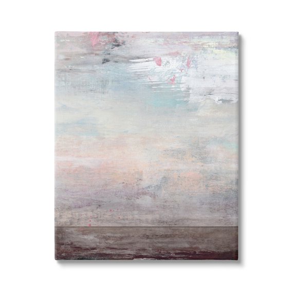 Stupell Industries Atmospheric Purple Sky and Earth Grunge Abstract Paint ,16 x 20, Design by Suzanne Nicoll