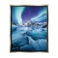 thumbnail image 1 of Stupell Industries Aurora Glaciers Photography Landscape Photography Gray Floater Framed Canvas Art Print Wall Art, 25 x 31, 1 of 10