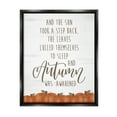 thumbnail image 1 of Stupell Industries Autumn Awakened Phrase Inspirational Painting Black Floater Framed Art Print Wall Art, 25 x 31, 1 of 9