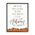 thumbnail image 1 of Stupell Industries Autumn Awakened Phrase Inspirational Painting Black Framed Art Print Wall Art, 16 x 20, 1 of 8