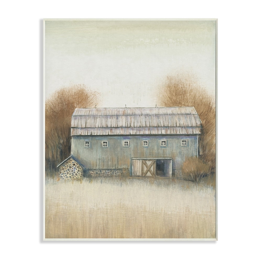 Stupell Industries Autumn Barn Doors Vintage Farm Landscape Wall Plaque by Tim O'Toole