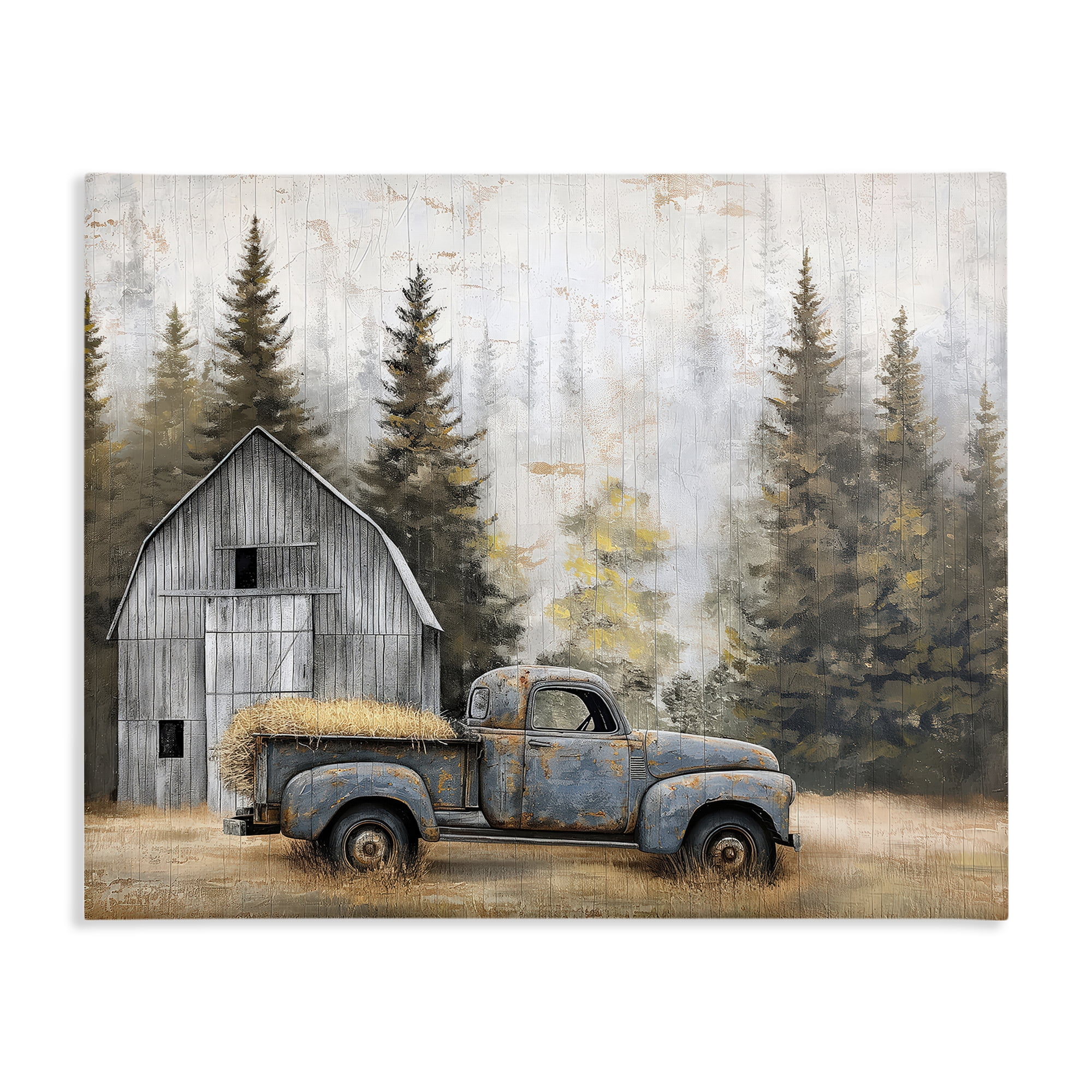 Stupell Industries Autumn Barn & Pine Forest Canvas Wall Art, design by Imagine It Images