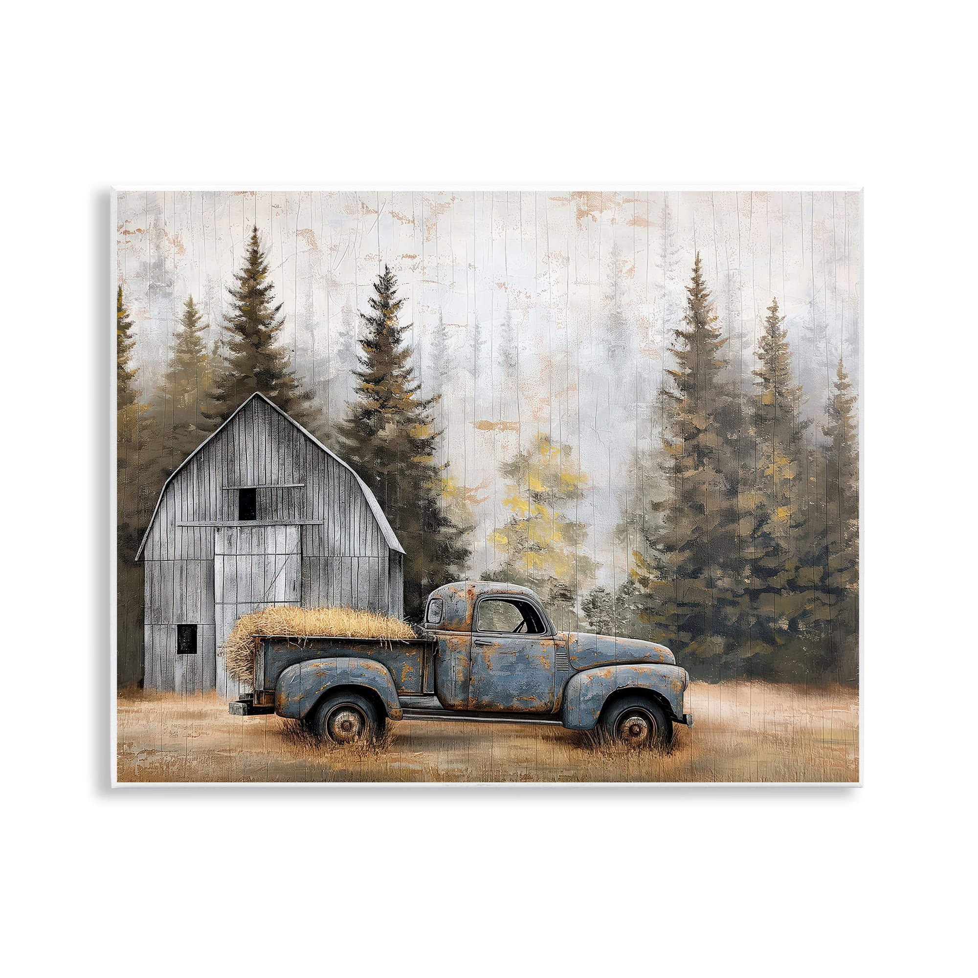 Stupell Industries Autumn Barn & Pine Forest Wall Plaque Art, design by Imagine It Images