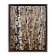 thumbnail image 1 of Stupell Industries Autumn Birch Trees Abstract Leaves Landscape Painting Black Floater Framed Art Print Wall Art, 1 of 9