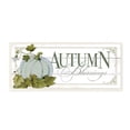 thumbnail image 1 of Stupell Industries Autumn Blessings Blue Pumpkin Fall Seasonal Word Design Wall Plaque by Stephanie Workman Marrott, 1 of 1