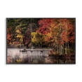 thumbnail image 1 of Stupell Industries Autumn Dock Landscape Landscape & Nature Photography Black Framed Art Print Wall Art, 24 x 16, 1 of 2