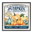thumbnail image 1 of Stupell Industries Autumn Farm Pumpkin Patch Text & Numbers Painting Black Framed Art Print Wall Art, 24 x 24, 1 of 2