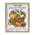 thumbnail image 1 of Stupell Industries Autumn Floral Market Holiday Painting Gold Floater Framed Canvas Art Prints Wall Art, 17 x 21, 1 of 10
