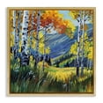 thumbnail image 1 of Stupell Industries Contemporary Autumn Golden Birch Grove Gold Floating Frame Canvas Art, 25 x 25, by Kate Jarvik Birch, 1 of 8