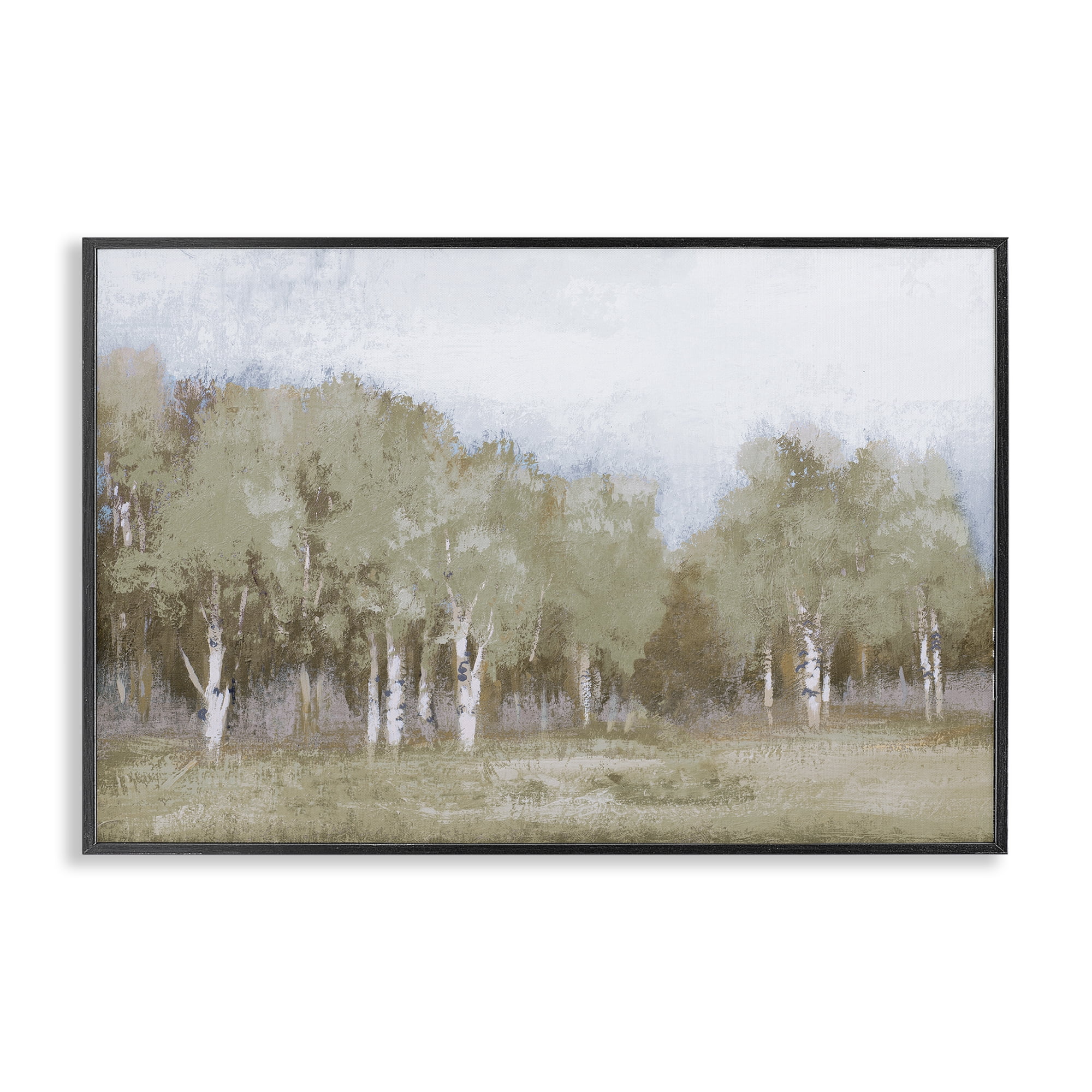 Stupell Industries Autumn Greens Tranquil Trees Black Framed Giclee Art, design by Michael Marcon