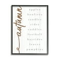thumbnail image 1 of Stupell Industries Autumn Harvest Season Checklist Country Charm Black Framed, 16 x 20, Design by Daphne Polselli, 1 of 8