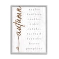 thumbnail image 1 of Stupell Industries Autumn Harvest Season Checklist Country Charm Grey Framed, 16 x 20, Design by Daphne Polselli, 1 of 8