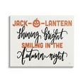 thumbnail image 1 of Stupell Industries Autumn Jack-o-Lantern Phrase Holiday Painting Gallery Wrapped Canvas Print Wall Art, 48 x 36, 1 of 7