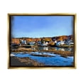 thumbnail image 1 of Stupell Industries Autumn Lakeside Foliage Scenery Coastal Photography Gold Floater Framed Art Print Wall Art, 1 of 6