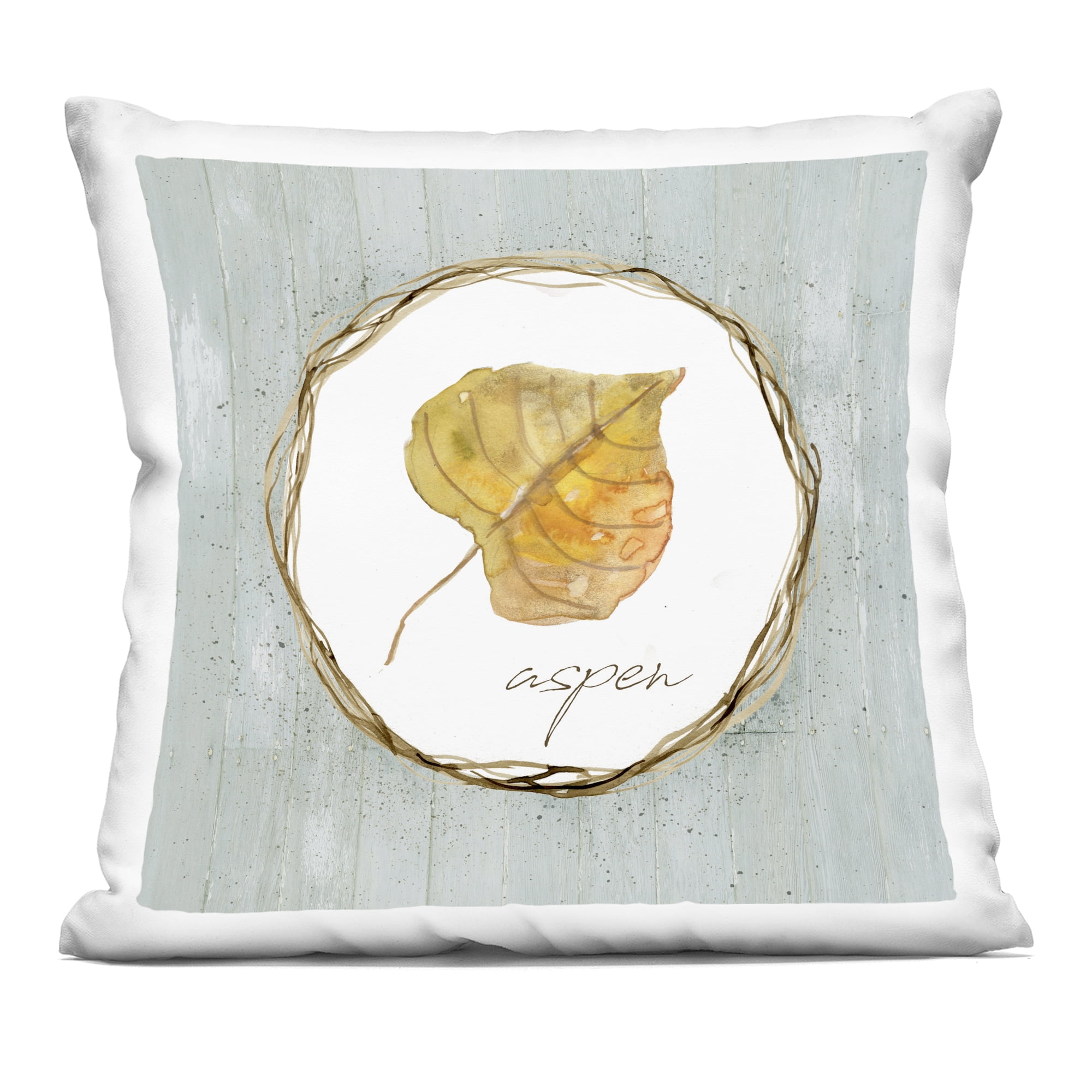 Stupell Industries Autumn Memories Aspen Leaf Decorative Printed Throw Pillow, design by Livi and Finn