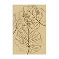 thumbnail image 1 of Stupell Industries Traditional Autumn Monstera Leaf Contour Canvas Art, 30 x 45, by Martina Pavlova, 1 of 8