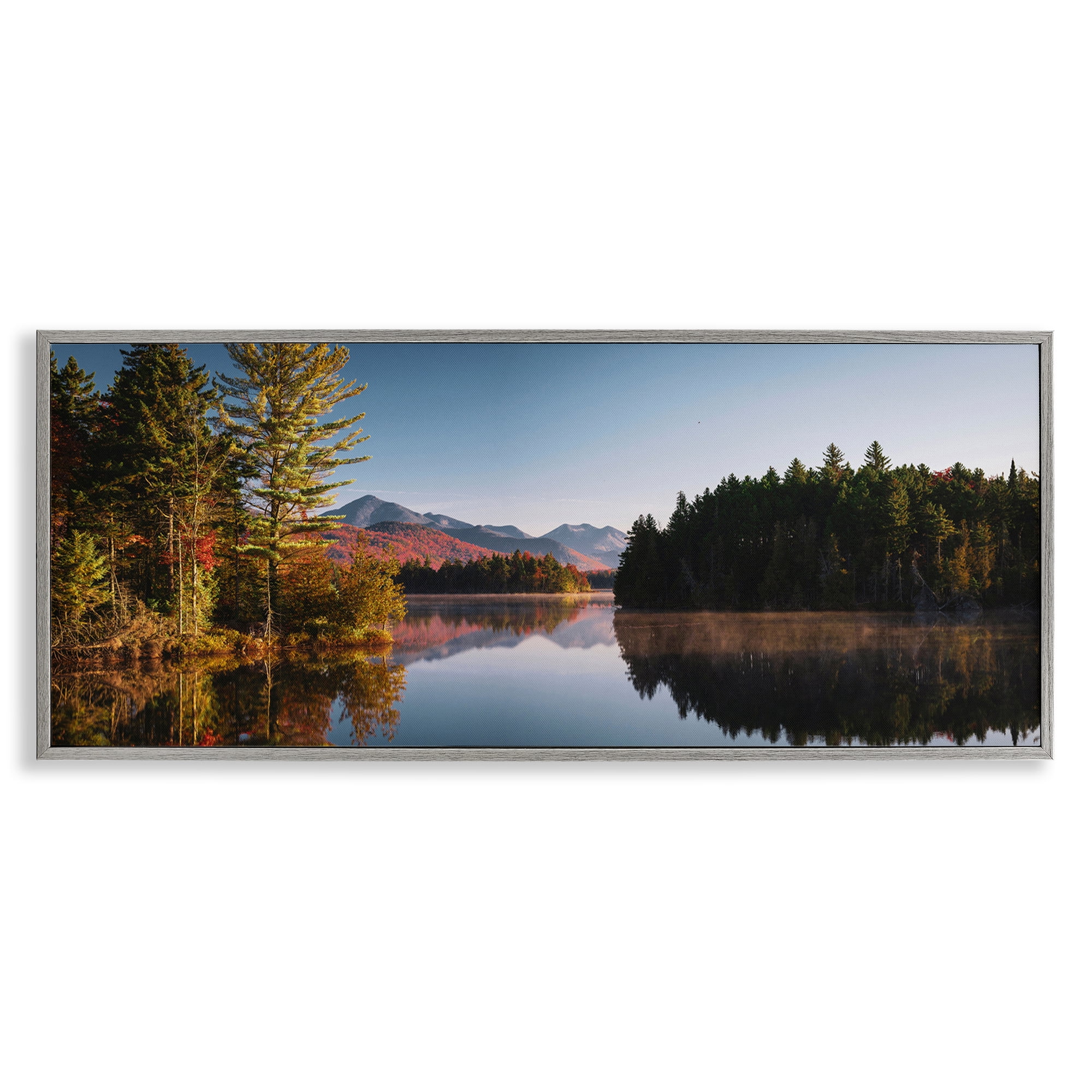 Stupell Industries Autumn Morning Reflection Gray Framed Giclee Art, design by Jonathan Zaharek