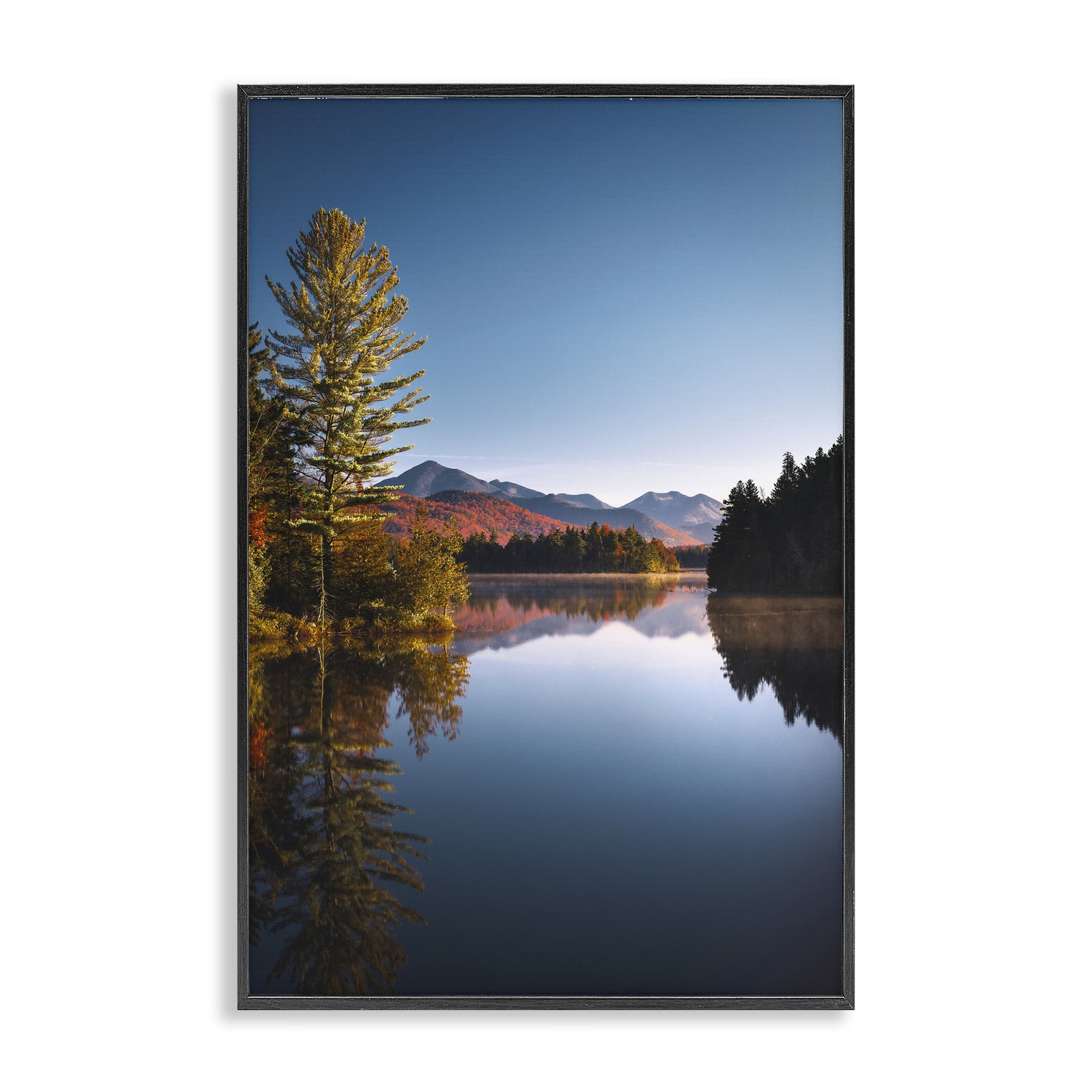 Stupell Industries Autumn Morning Wilderness Black Framed Giclee Art, design by Jonathan Zaharek