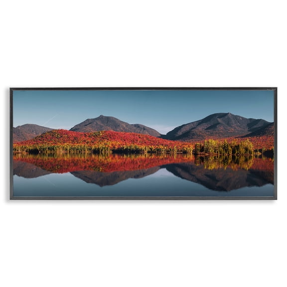 Stupell Industries Autumn Panorama Reflections Black Framed Giclee Art, design by Jonathan Zaharek
