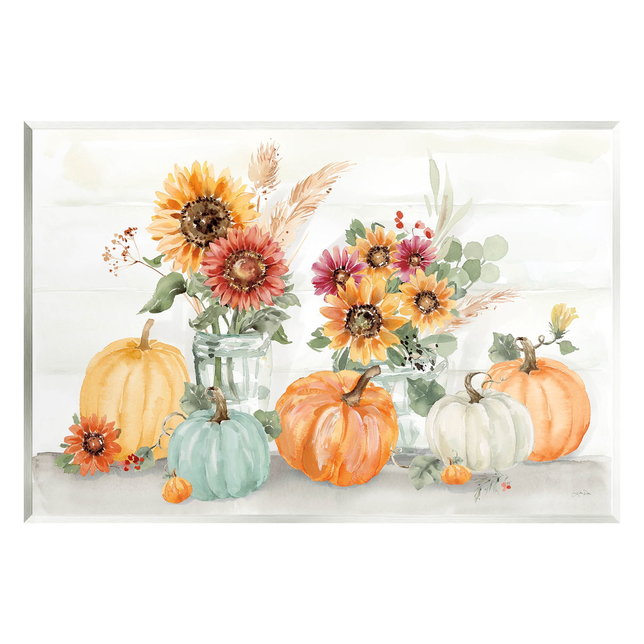 Stupell Industries Autumn Ramble Country Bouquets Graphic Art Unframed Art Print Wall Art, Design by Katrina Pete