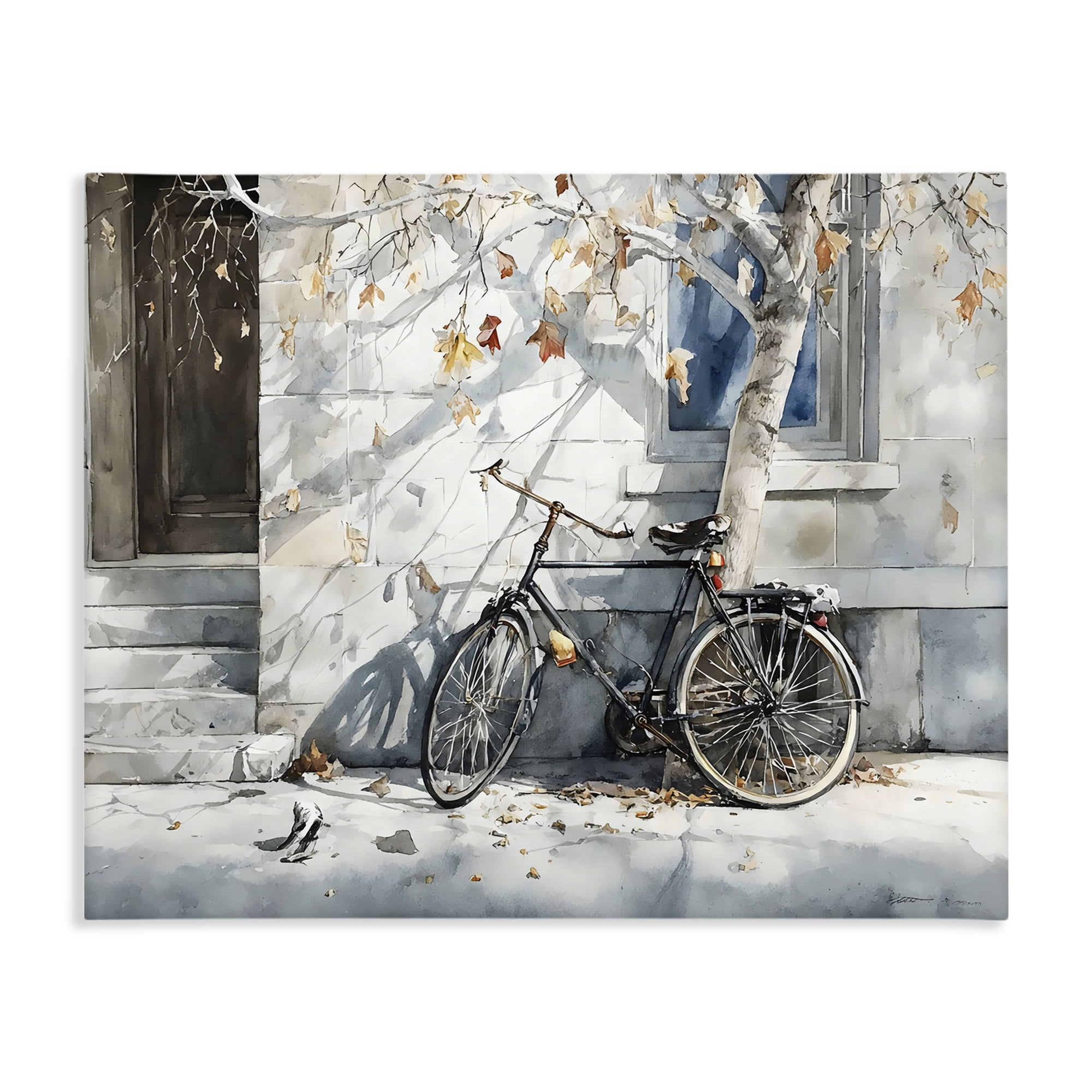 Stupell Industries Autumn Ride on Quiet Street Canvas Wall Art, design by Franklyn Gregory