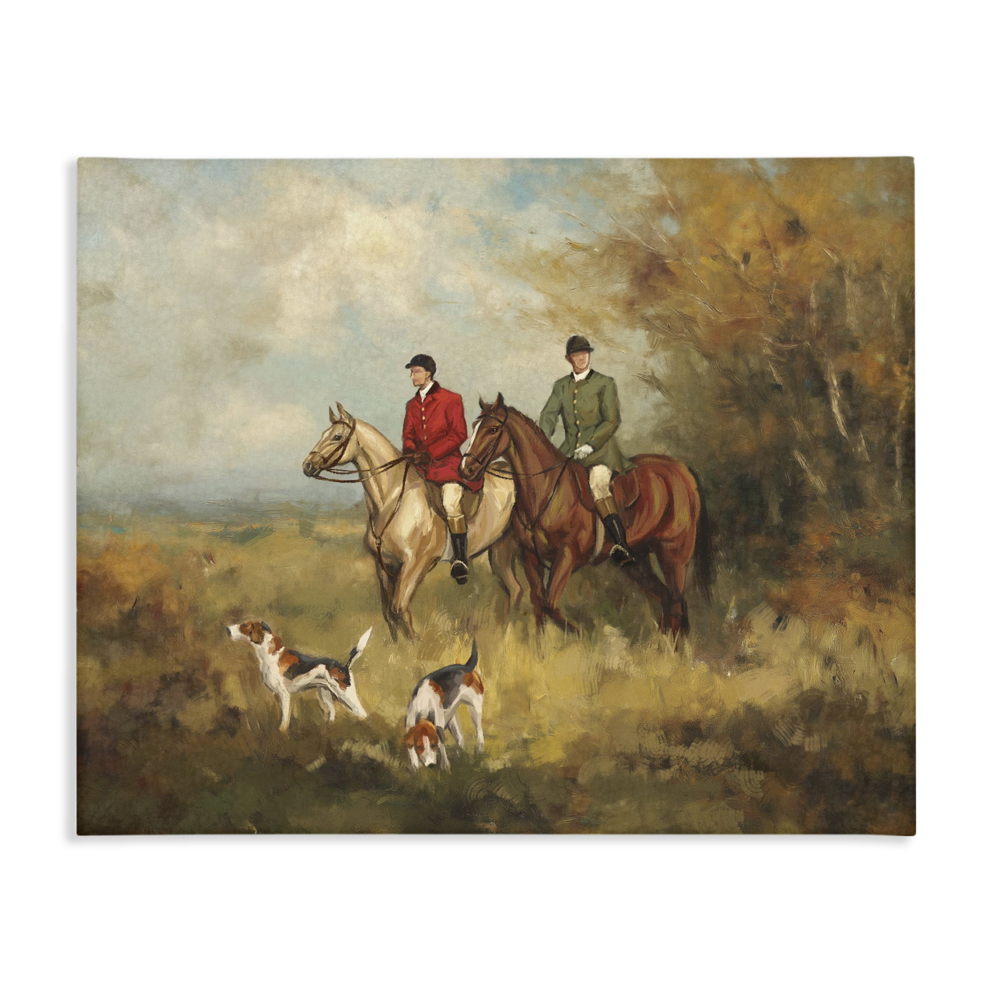 Stupell Industries Autumn Riders with Hounds Canvas Wall Art, design by Ziwei Li