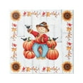 thumbnail image 1 of Stupell Industries Autumn Scarecrow & Pumpkins Holiday Painting Gallery Wrapped Canvas Art Print Wall Art, 36 x 36, 1 of 8