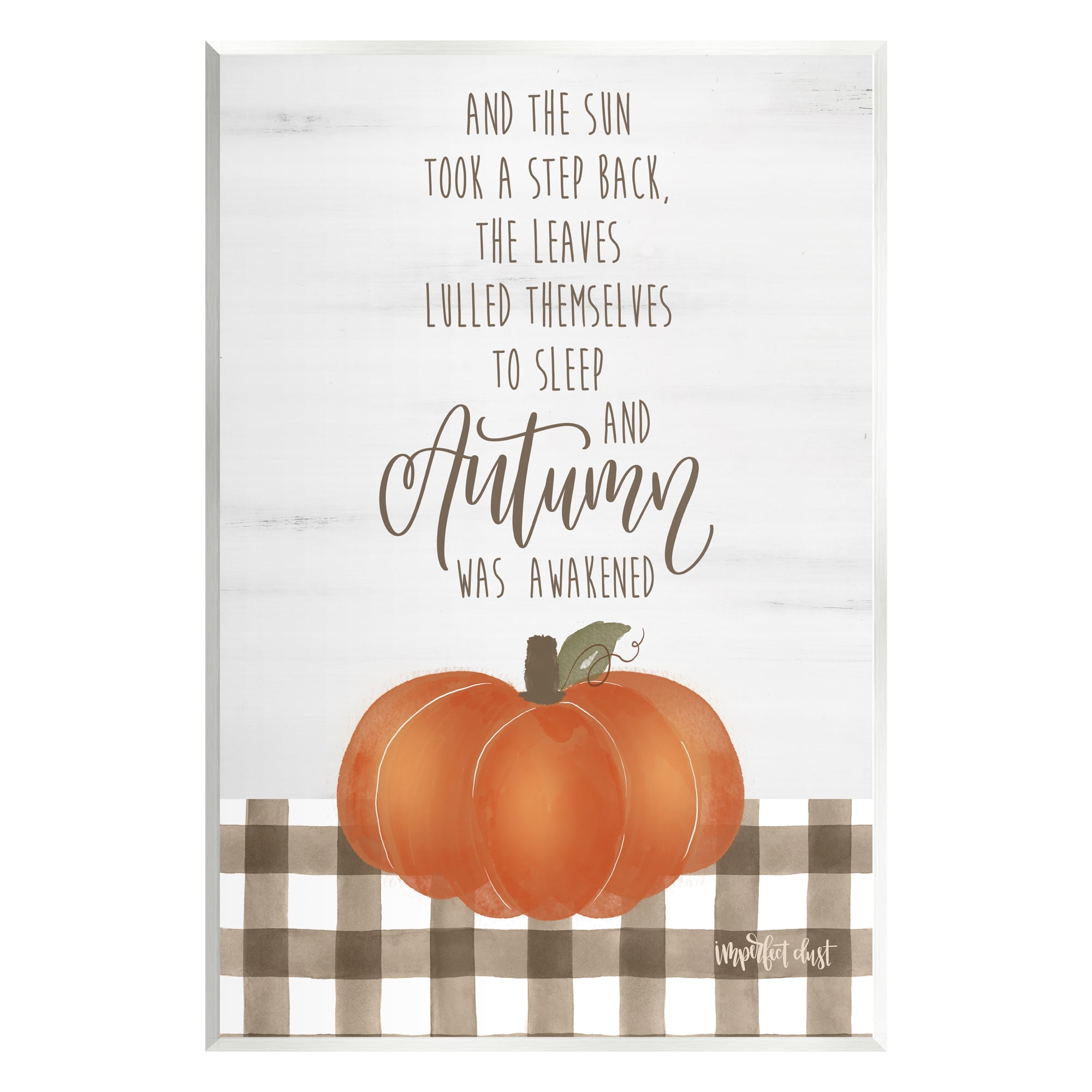 Stupell Industries Autumn Seasonal Phrase Inspirational Painting Unframed Art Print Wall Art, 10 x 15