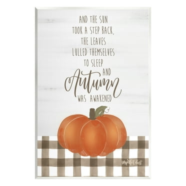 Stupell Industries Autumn Seasonal Phrase Inspirational Painting Unframed Art Print Wall Art, 10 x 15