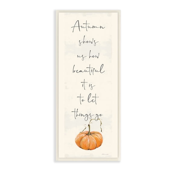Stupell Industries Autumn Shows Fall Seasonal Inspirational Word Design Wall Plaque by Stephanie Workman Marrott
