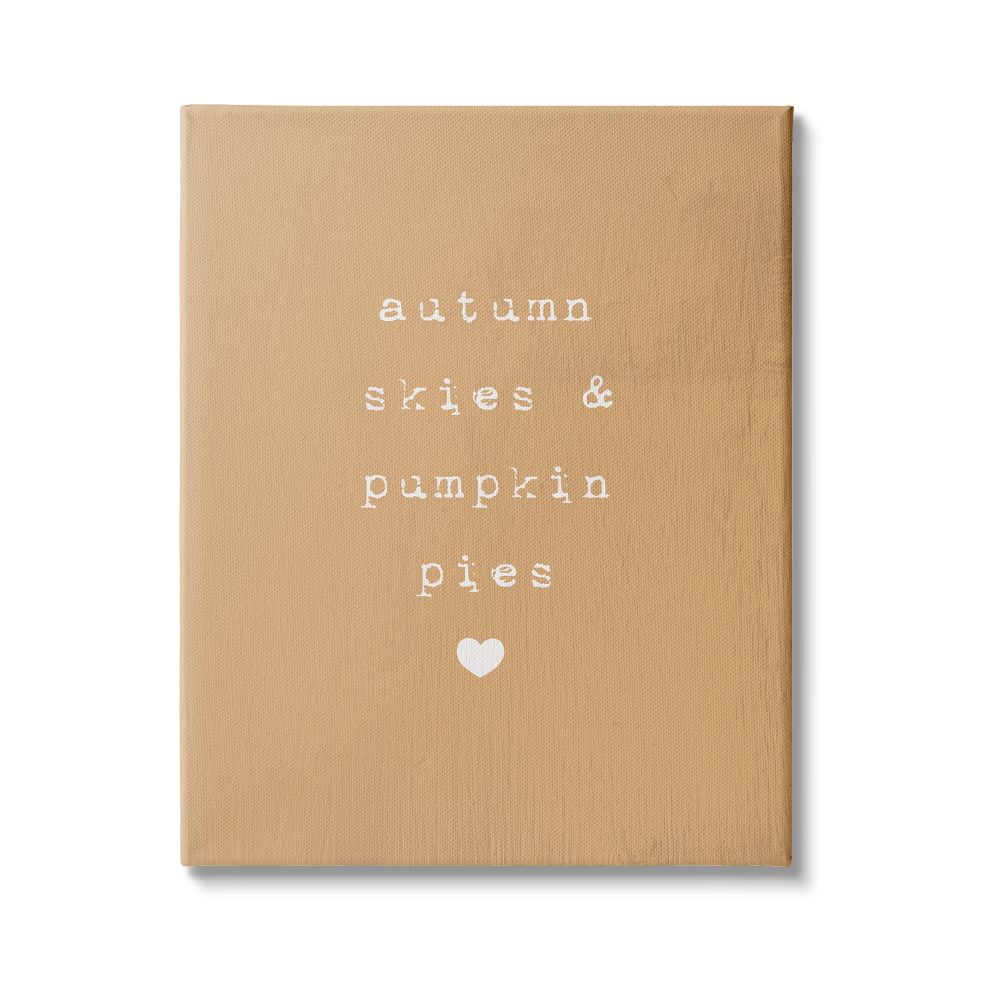 Stupell Industries Autumn Skies Pumpkin Pies Phrase Over Orange, 36 x 48,Design by Daphne Polselli
