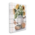 thumbnail image 1 of Stupell Industries Autumn Sunflower Jar Orange Monarch Butterflies Botanical & Floral Painting Gallery Wrapped Canvas Art Print Wall Art, 30 x 40, 1 of 6