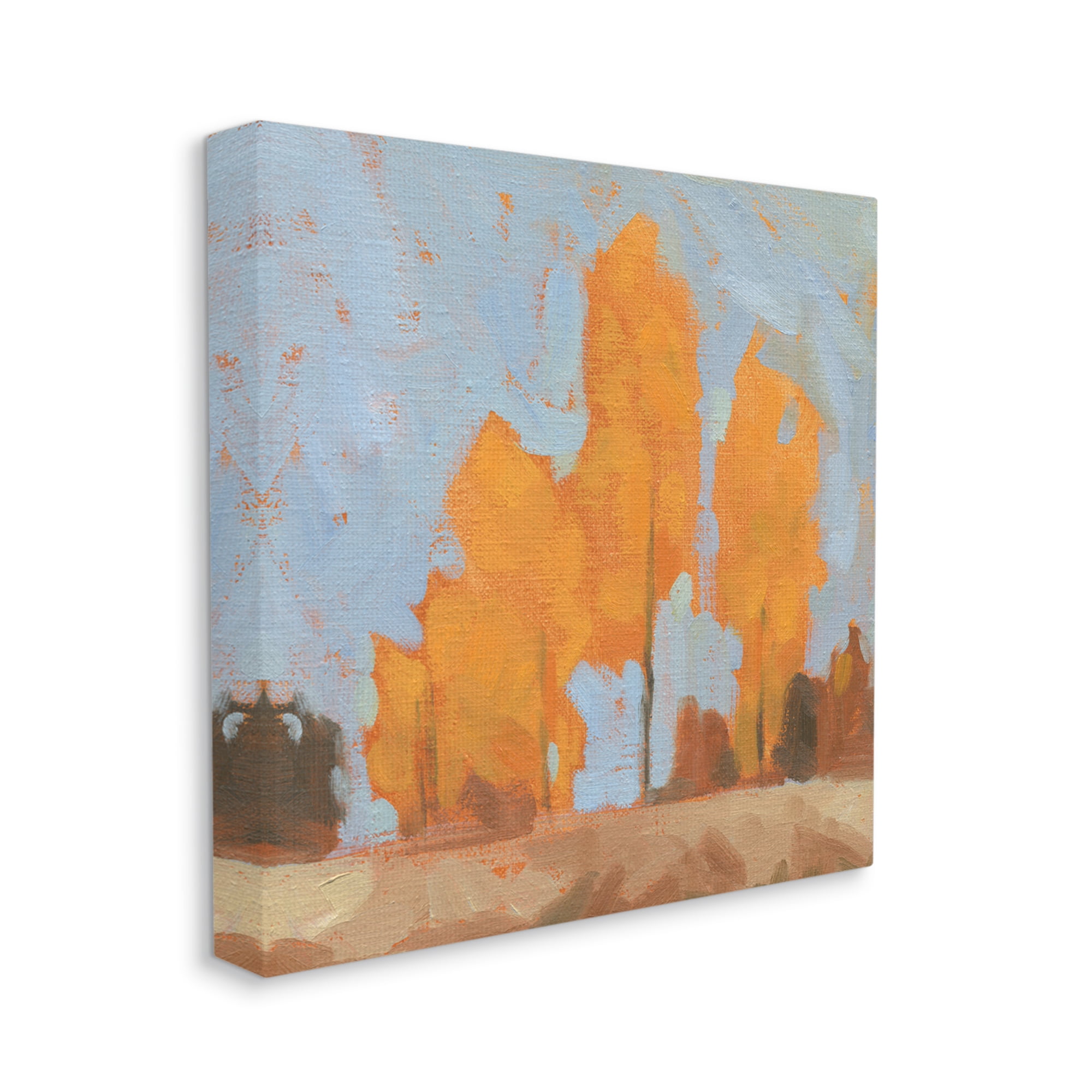 Stupell Industries Autumn Trees Brilliant Orange Leaves Soft Blue Sky, 30 x 30, Designed by Jacob Green